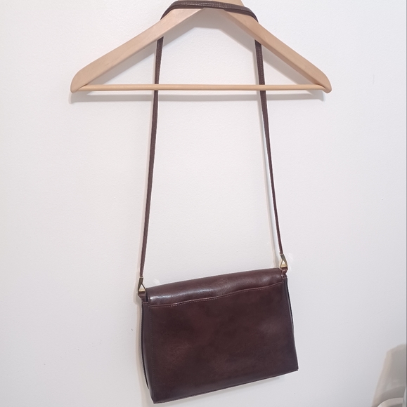 ⛔️SOLD⛔️Vintage Liz Claiborne Chocolate Brown Crossbody Bag - Picture 5 of 12